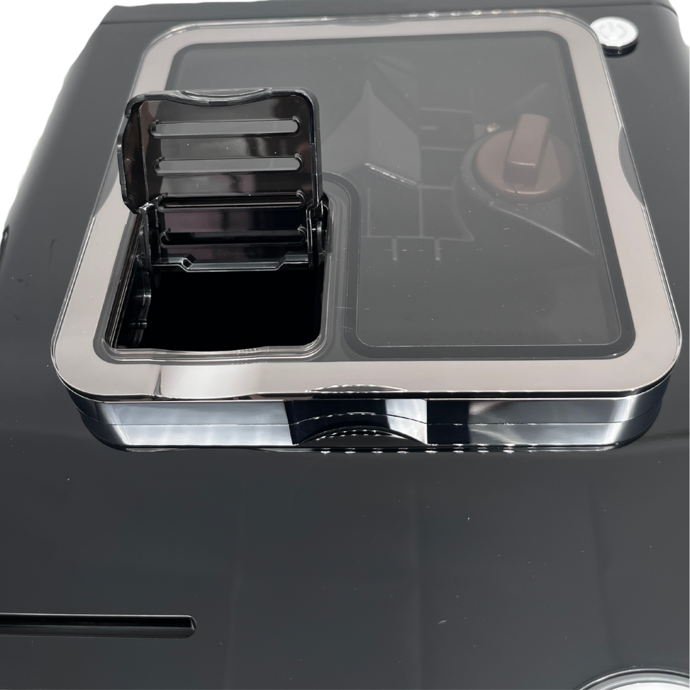 View of the ground coffee container for the Italia Cafe Coffee Machine