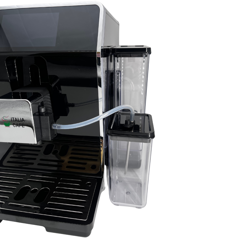 Italia Cafe Coffee Machine showing milk jug and frother